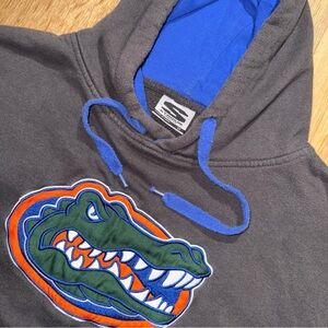 Vintage 80s Russell Florida gators Gray Hoodie Size S/M USA Florida Stadium Y2K